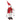 HOMCOM Singender Skifahrer-Weihnachtsmann, 65 cm, animierte Weihnachtsfigur mit Skiern, Stöcken und
