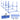 PawHut Agility Set höhenverstellbar Hunde Agility-Ausrüstung mit 4 Hürden Tragetasche 104x67 cm Blau