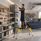 HOMCOM Arbeitsplattform Alu Werkbank Klappbar Arbeitstisch bis 150 kg, Arbeitsbühne mit Griff – Produktabbildung 18