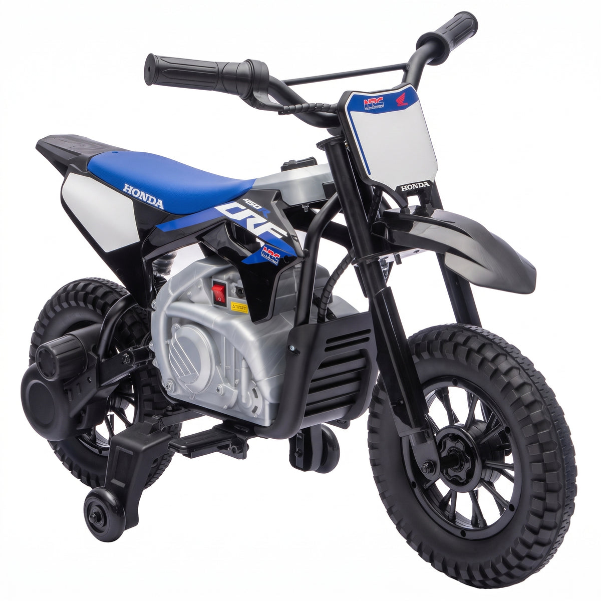 Elektro Motorrad Kinder HONDA CRF 450R 12V Kinder Motocross mit 35W Motor Lithium Akku Hinterradfederung 12