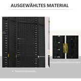 HOMCOM 6-teiliger Raumtrenner, Faltbarer Sichtschutz, Sichtschutzwand für Wohnzimmer, Schlafzimmer – Produktabbildung 6
