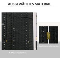 HOMCOM 6-teiliger Raumtrenner, Faltbarer Sichtschutz, Sichtschutzwand für Wohnzimmer, Schlafzimmer – Produktabbildung 6
