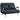 HOMCOM Schlafsofa, 5-fach verstellbar, Wildlederimitat, Stahlrahmen, inkl. Kissen, Schwarz
