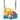 Outsunny 3-in-1 Kinderschaukel, höhenverstellbar, abnehmbare Rücklehne, für In- und Outdoor, blau+gelb, 42 x