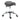 HOMCOM Rollhocker, sattelförmiger Sitz, höhenverstellbar, um 360° drehbar, Kunstleder, dunkelgrau, 53 x 52 x