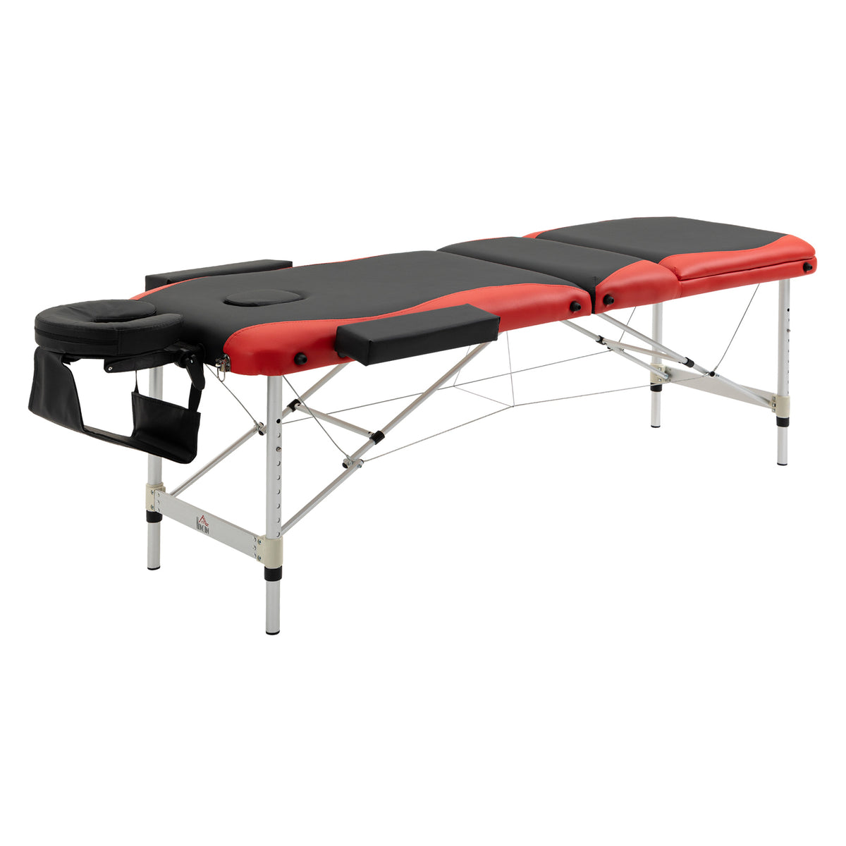 Mobile Massageliege 3 Zonen Klappbar Massagetisch mit Kopfstütze Armlehne Tragetasche höhenverstellbare