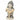 HOMCOM Weihnachtsdeko Schneemann-Figur, beleuchtete Weihnachtsstatue aus MGO mit Welcome-Schild, LEDs und