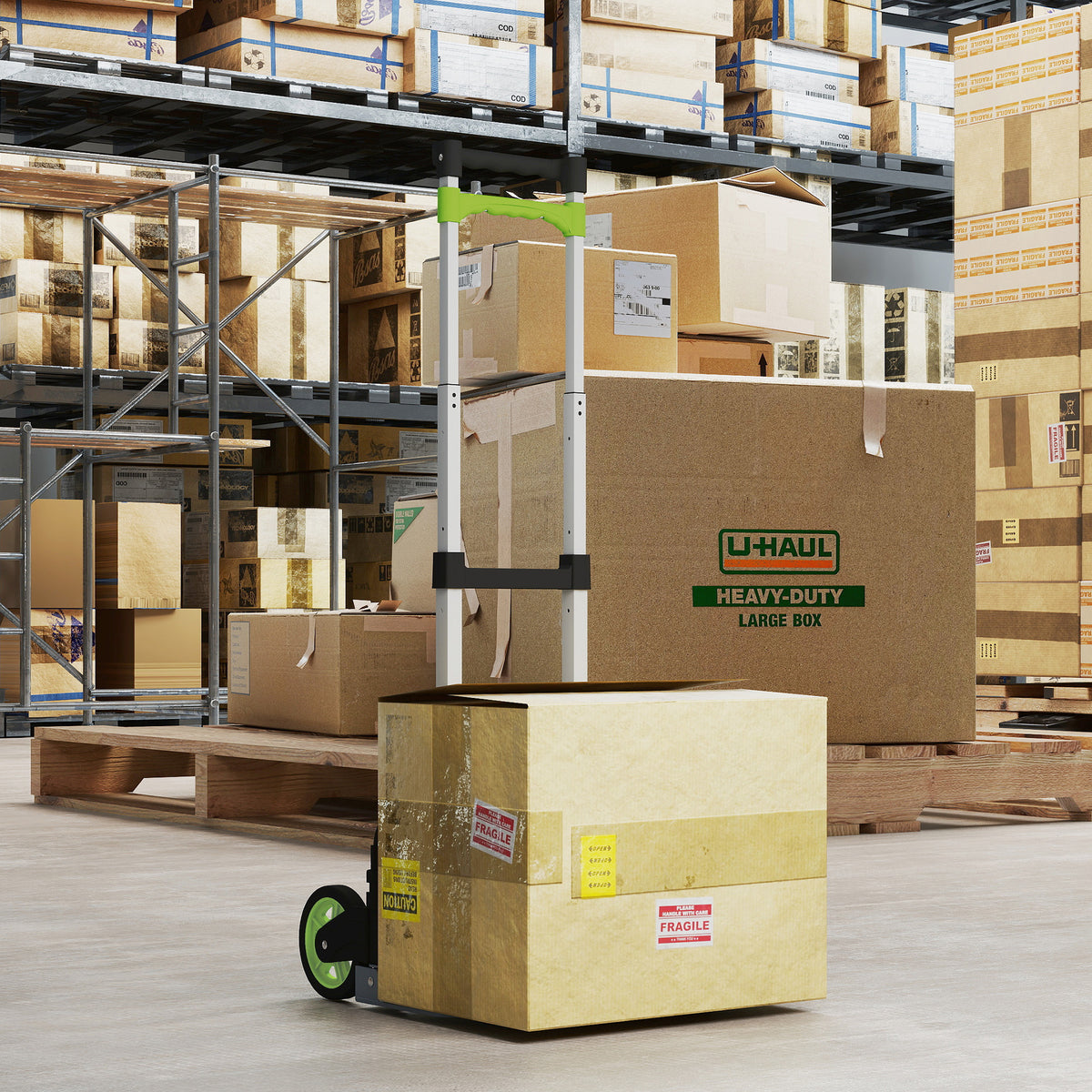 HOMCOM Sackkarre klappbar Aluminium Transportkarre mit Teleskopgriff Höhenverstellbar 100 cm – Produktabbildung 2