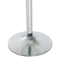 HOMCOM Runder Esstisch mit Glastischplatte, Metallgestell, Silberfarben – Produktabbildung 7