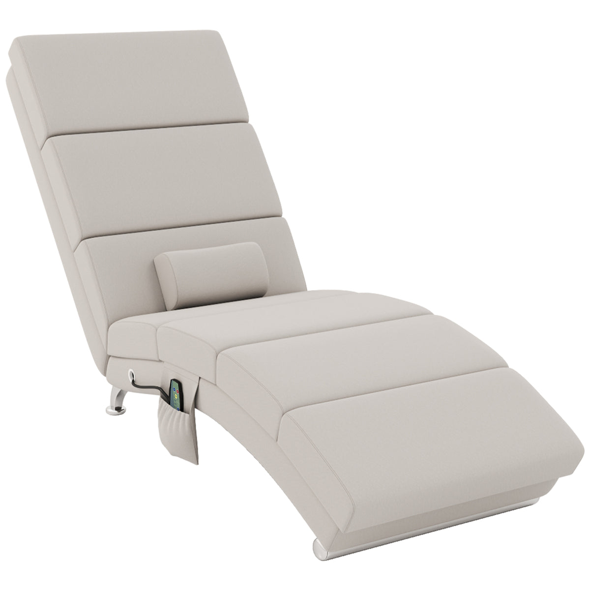 HOMCOM Relaxsessel Elektrisch Massagesessel mit Liegefunktion Wärmefunktion Vibration Lendenkissen 56 x 168 x