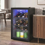 HOMCOM Weinkühlschrank 24 Flaschen, 68 Liter Kapazität, 4–16 °C Standgerät für Getränke, Bier und Wein – Produktabbildung 10