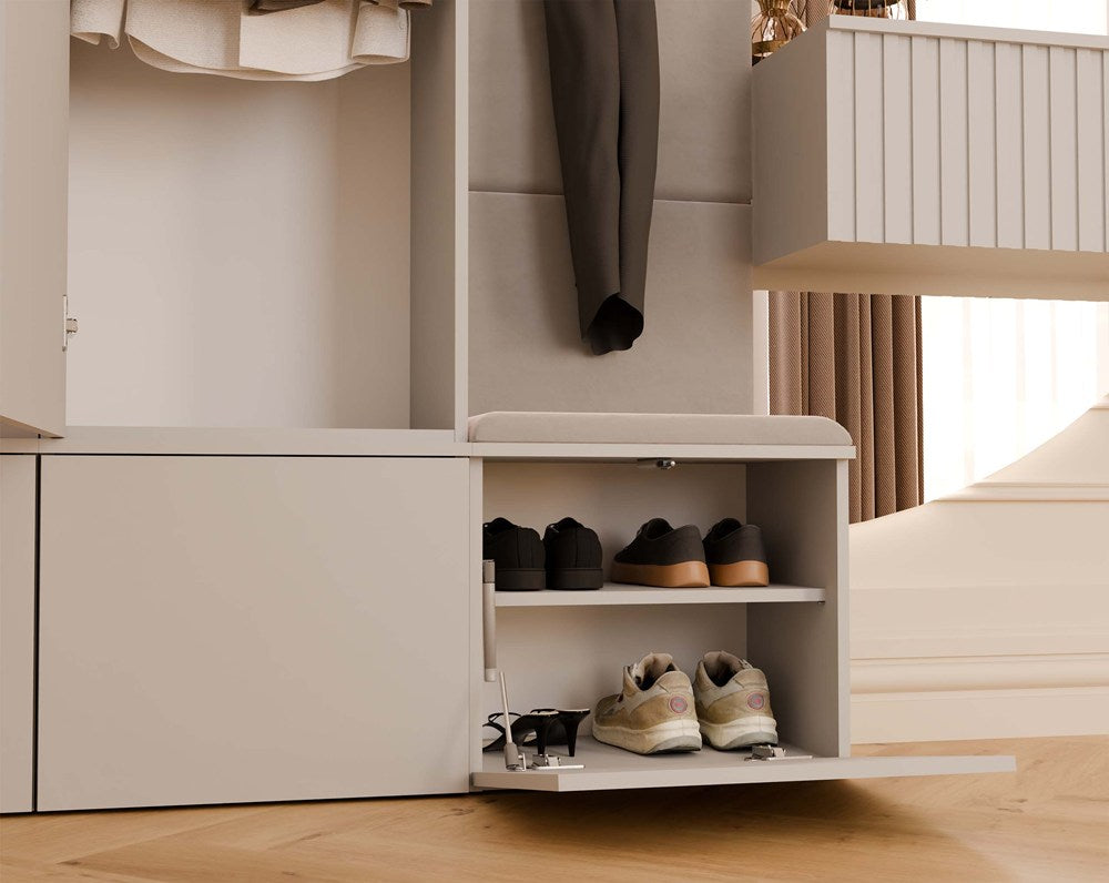 Garderobe Kleiderpaneel HAGA 1W KASCHMIR BEIGE – Produktabbildung 8