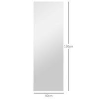 HOMCOM LED Ganzkörperspiegel, dimmbar, rahmenlos, Touch-Steuerung, 40 x 120 cm – Produktabbildung 3