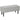 HOMCOM Sitztruhe, Sitzbank mit Stauraum, bis 120kg, Samtoptik, 95x38x45cm, Grau