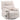 HOMCOM Massagesessel mit Wärme- & Liegefunktion, drehbar, bis 150 kg, Metallgestell, 98x90x98cm, Beige