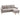 HOMCOM 3-Sitzer-Ecksofa, Leinenoptik, Wendbare Chaiselongue, 193x136x85 cm, Hellgrau