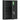 KleanKin Medizinschrank zur Wandmontage mit Schloss, 3-stufiger Stahl-Wandschrank, 40 x 15 x 53,5 cm, Schwarz