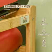 HOMCOM Weinregal aus Bambus für 16 Weinflaschen, 4 Regale, 43 cm x 23,5 cm x 38 cm Natur – Produktabbildung 6