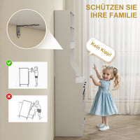 HOMCOM Küchenschrank mit Regalen, Schränken, Schubladen und Ablagefläche, Bauernhaus-Flair, verstellbare – Produktabbildung 6