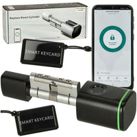 IKONKA Türschloss Fingerprint-Zylinder schwarz – Produktabbildung 9