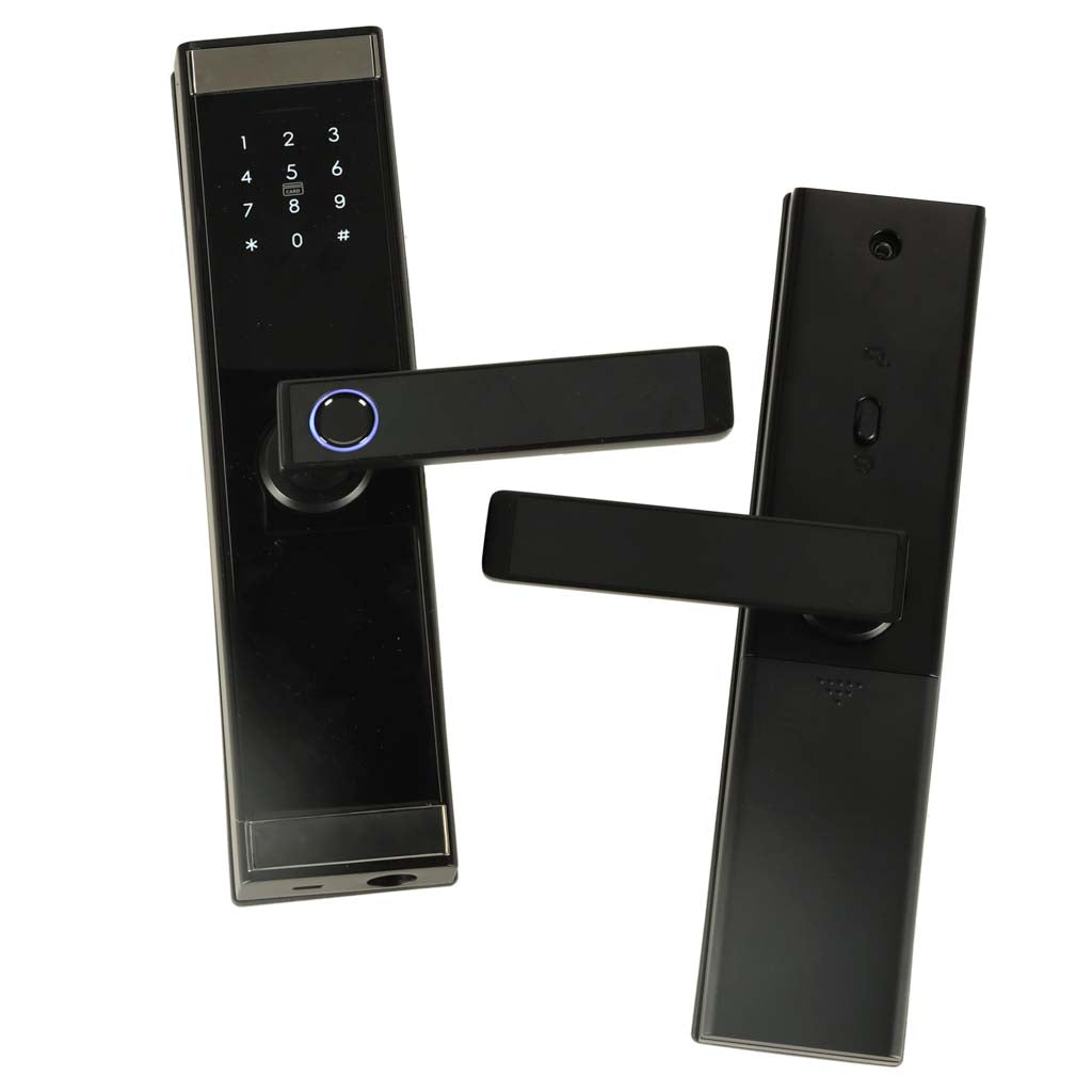 IKONKA Griff Fingerabdruck Code Schloss Karte Kombination Griff schwarz – Produktabbildung 2
