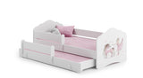 Kinderbett FALA BAR+SZU II 160x80 – Mädchen mit Einhorn