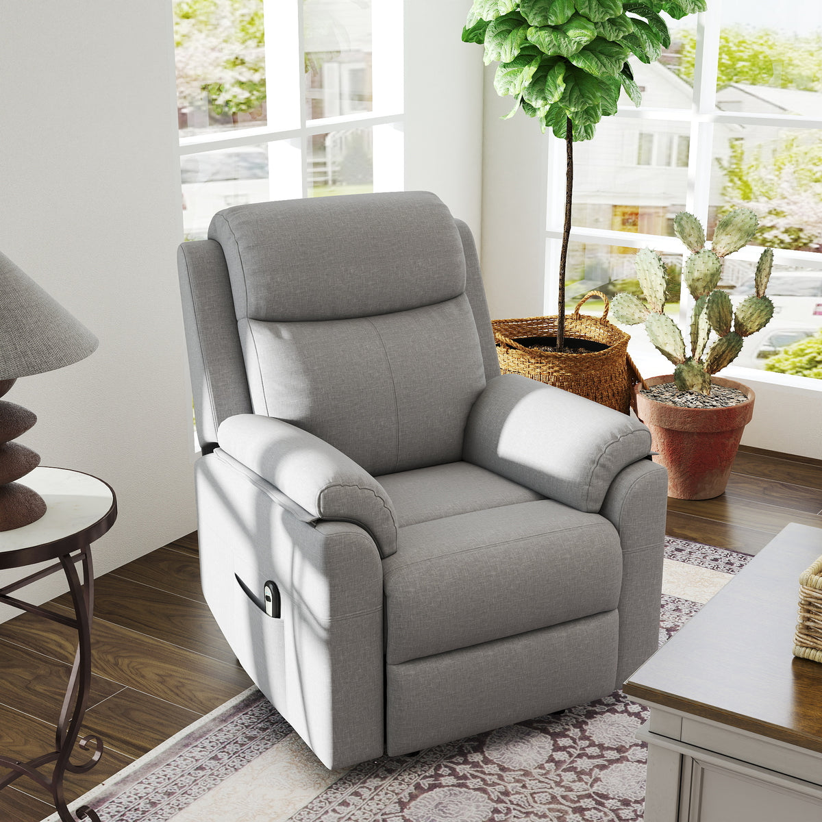 HOMCOM Relaxsessel mit Aufstehhilfe, elektrisch, Liegefunktion, Fernbedienung, Taschenfederkern, bis 120 – Produktabbildung 2