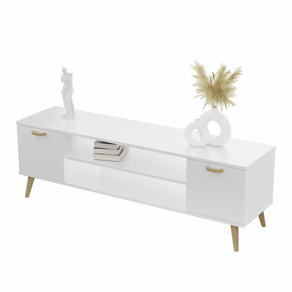 RTV Focus white 155 cm - Scandinavian