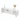 RTV Focus white 155 cm - Scandinavian
