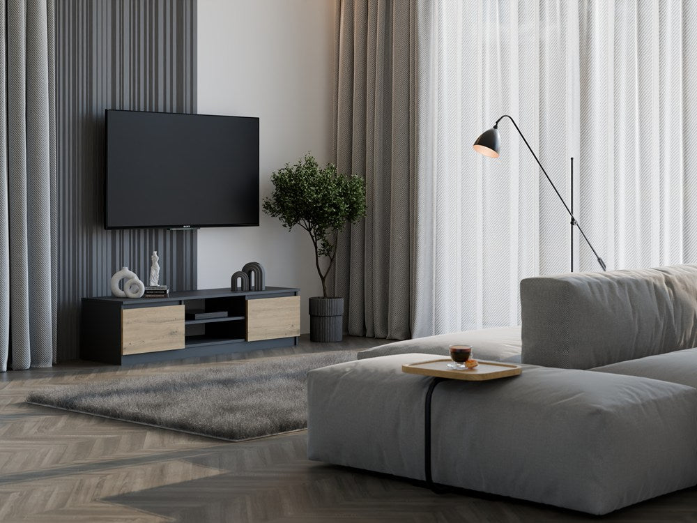 TV-Schrank Malwa 140 ANTHRAZIT ARTISAN – Produktabbildung 8