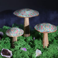 Med Mushroom -  15cm - Mediterranean Tile Pattern