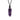 Laced Gemstone Flat Point Pendant - Amethyst