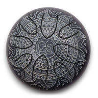 Happy Drum Om Mandala Engraved - 16cm