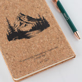 A5 Intention Note Book - LCD Wipe Screen - Cork Leather Effect - 160 Pages