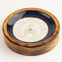 Stars Sign Mini Bowl & Incense Stick Holder - Scorpio