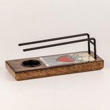 Large Sage Stick Heater Enamelled - 3 of Swords