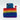 Natural Felt Zipper Pouches - Rainbow