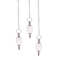 Lingam Shaped Gemstone Pendulum - Rock Quartz