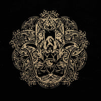 Oversized Tote Bag Chocolate Stonewash 14oz - Freedom Hamsa