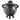Cast Iron Cauldron with Pentagon 6.5x13cm