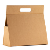 Flat Pack Gift Box - Lrg Hand Box  (28x12.5x26cm) - Brown Craft