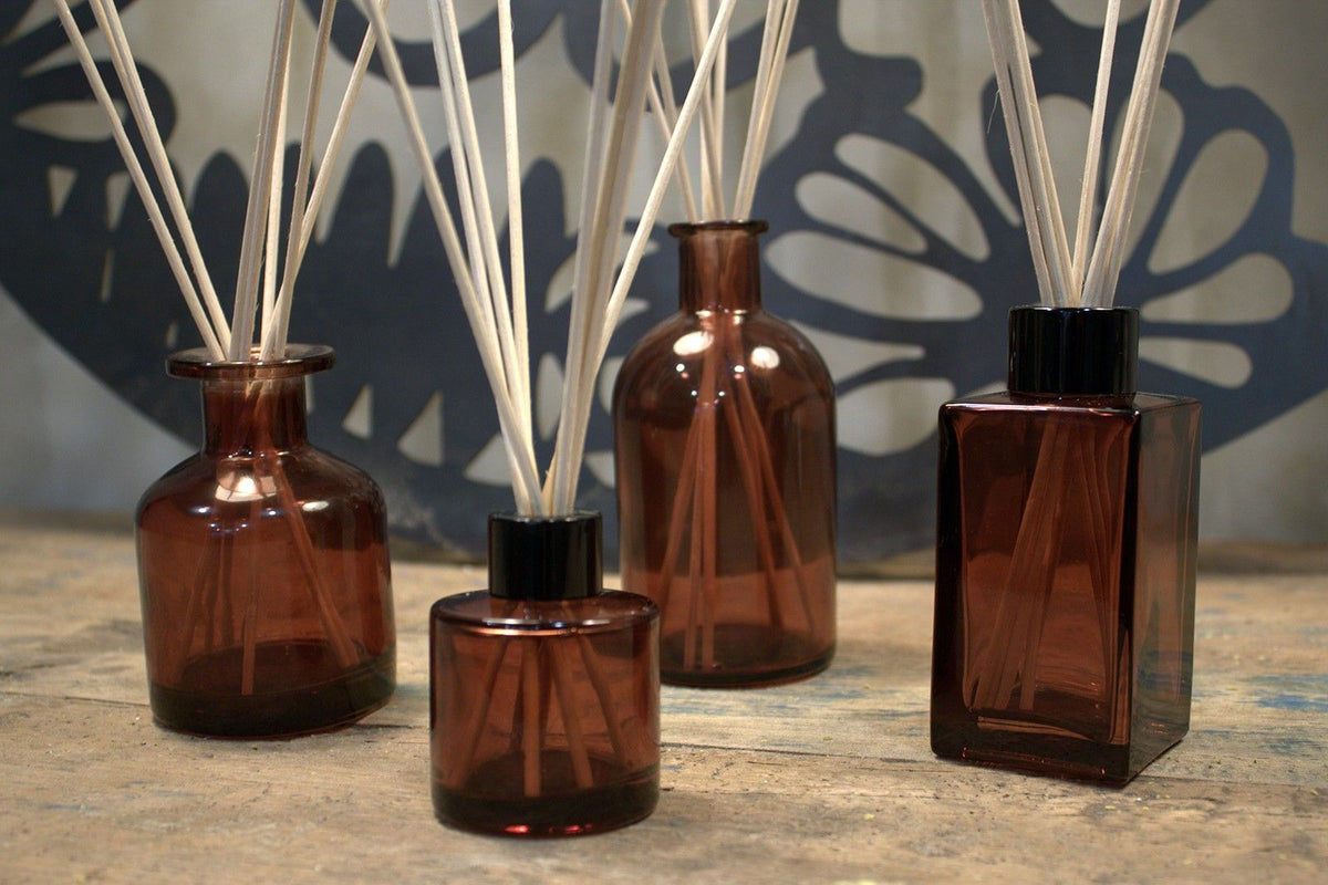 200 ml Round Antique Reed Diffuser Bottle - Amber