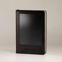 A5 Intention Note Book - LCD Wipe Screen - Black Leather Effect - 160 Pages
