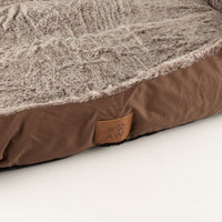 PAW Bed – Small Plush Teddy Brown – 60 × 45 × 17cm