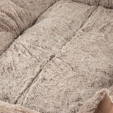 PAW Bed – Small Plush Teddy Brown – 60 × 45 × 17cm