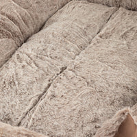 PAW Bed – Small Plush Teddy Brown – 60 × 45 × 17cm