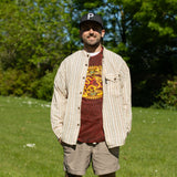 Nomad Sari Grandad Shirt - Brown Beige - Medium