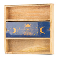 Blue Moon Phases Tarot Tray with Card Holder