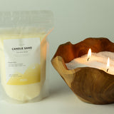 Fragranced Candle Sand - Taupe Orange - Cobalt - 300g