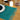 Seagrass Fringe Natural Placemat - Turquoise